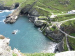 SX07138 Tintagel Haven from Tintagel Castle.jpg